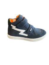 Load image into Gallery viewer, TT Kids Zig Zag Navy/Orange Waterproof Boot