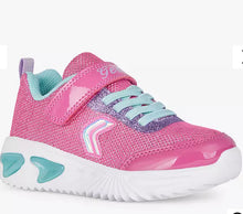Load image into Gallery viewer, Geox Assister Light Up Trainer Fuchsia/Aqua