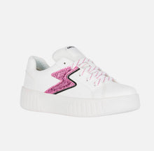 Load image into Gallery viewer, Geox Mikiroshi White/Fuchsia Sneaker