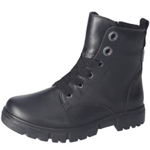 Load image into Gallery viewer, Ricosta Suri Black Leather Lace Up Waterproof Boots