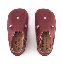 Load image into Gallery viewer, Start-Rite x JoJo Maman Bébé Friend Wine Leather Mouse Boot
