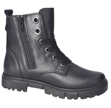 Load image into Gallery viewer, Ricosta Suri Black Leather Lace Up Waterproof Boots