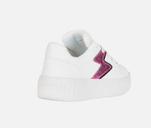 Load image into Gallery viewer, Geox Mikiroshi White/Fuchsia Sneaker