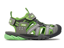 Load image into Gallery viewer, Primigi Grey & Green Closed Toe Sandal | 5967022