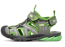 Load image into Gallery viewer, Primigi Grey & Green Closed Toe Sandal | 5967022