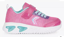 Load image into Gallery viewer, Geox Assister Light Up Trainer Fuchsia/Aqua