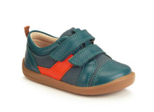 Load image into Gallery viewer, Start-rite Maze Teal leather/canvas shoe