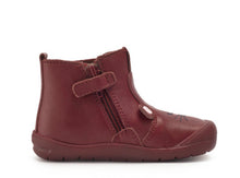 Load image into Gallery viewer, Start-Rite x JoJo Maman Bébé Friend Wine Leather Mouse Boot