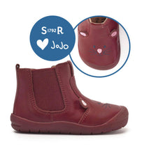 Load image into Gallery viewer, Start-Rite x JoJo Maman Bébé Friend Wine Leather Mouse Boot