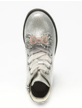 Load image into Gallery viewer, Lelli Kelly LKHF3736 Fior Di Fiocco Silver Glitter Bow Boot