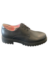 Load image into Gallery viewer, Petasil Teresa Black Leather Lace Up School Shoe