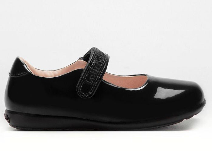 Lelli Kelly Classic Black Patent School Shoe G fitting LKSA8258