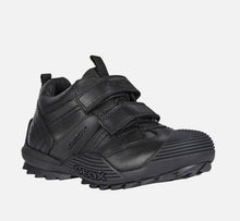 Load image into Gallery viewer, Geox Savage A Black leather School shoe