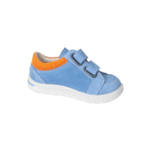 Load image into Gallery viewer, Ricosta Timmy in Adriatic Blue & Orange Leather/Suede
