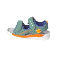 Load image into Gallery viewer, Ricosta Tajo Waterproof Sandal Forest Green and Orange