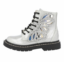 Load image into Gallery viewer, Lelli Kelly Silver Glitter Wings Boot - LK5544