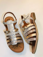 Load image into Gallery viewer, Bellamy Rose gold Gladiator Sandal