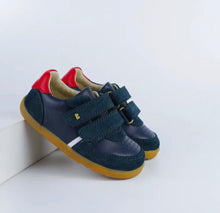 Load image into Gallery viewer, Bobux Riley in Navy & Red Step Up