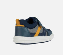 Load image into Gallery viewer, Geox Arzach Sneaker in Avio/Dark Yellow
