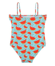 Load image into Gallery viewer, Slipfree Watermelon Whale Swimsuit