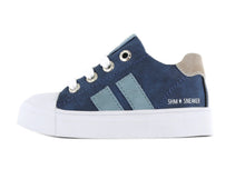 Load image into Gallery viewer, Shoesme Navy Lace Up Sneaker - SH23S004-C