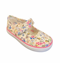 Load image into Gallery viewer, Start-rite Blossom Bees Cream Floral Canvas