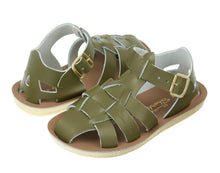 Load image into Gallery viewer, Salt-Water Shark Sandal Olive