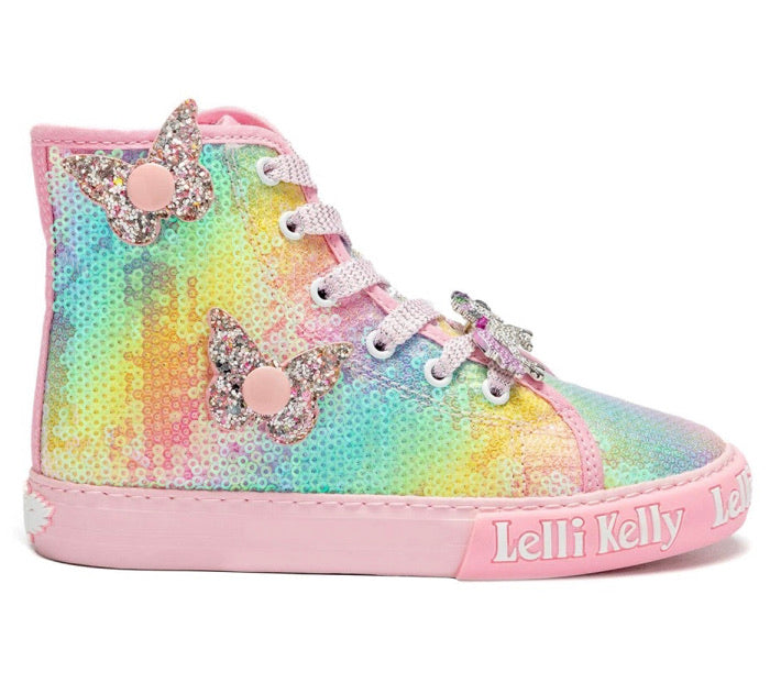 Lelli Kelly Rainbow Unicorn Wings Hightops LK1331 – Feet Street Kids
