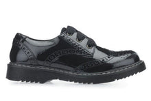 Load image into Gallery viewer, Start-rite Impulsive Patent Brogue School shoe