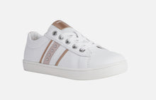 Load image into Gallery viewer, Geox Kathe White & Rose Gold Sneaker