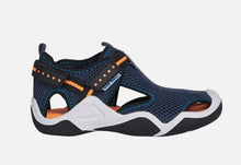 Load image into Gallery viewer, Geox Wader Sandal in Navy/Orange