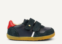 Load image into Gallery viewer, Bobux Riley in Navy & Red Step Up