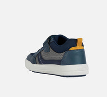 Load image into Gallery viewer, Geox Arzach Sneaker in Avio/Dark Yellow