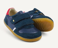 Load image into Gallery viewer, Bobux Riley in Navy & Red Step Up