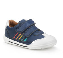 Load image into Gallery viewer, Start-rite Roundabout French Navy Leather Shoe