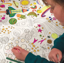 Load image into Gallery viewer, Rachel Ellen Colouring Poster - To the Moon