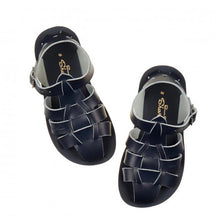 Load image into Gallery viewer, Salt-Water Shark Navy Sandal