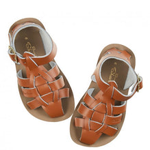 Load image into Gallery viewer, Salt-Water Kids Shark Sandal Tan