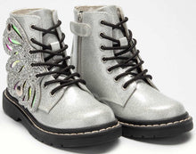 Load image into Gallery viewer, Lelli Kelly Silver Glitter Wings Boot - LK5544