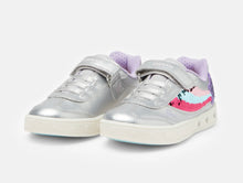 Load image into Gallery viewer, Geox Skylin Silver Light Up Trainer