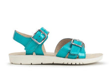 Load image into Gallery viewer, Start-rite Enchant Teal Glitter Sandal