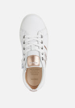 Load image into Gallery viewer, Geox Kathe White & Rose Gold Sneaker