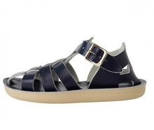 Load image into Gallery viewer, Salt-Water Shark Navy Sandal