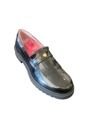 Petasil Susan Black Patent Leather Slip On