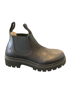 Petasil Caiser Black Leather Chelsea Boot