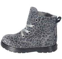 Load image into Gallery viewer, Ricosta Ilvy Grey/Black Leopard Print Suede Waterproof Boot
