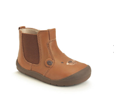 Start-rite Rustle Tan Leather Bear Ankle Boot