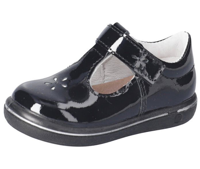Ricosta Winona T-Bar in Black Patent