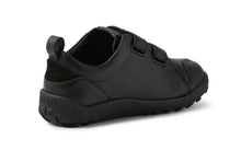 Load image into Gallery viewer, BOBUX TREK KID SCHOOL SHOE BLACK LEATHER