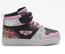 Load image into Gallery viewer, Lelli Kelly Gaia Rosa/Nero Glitter High Top